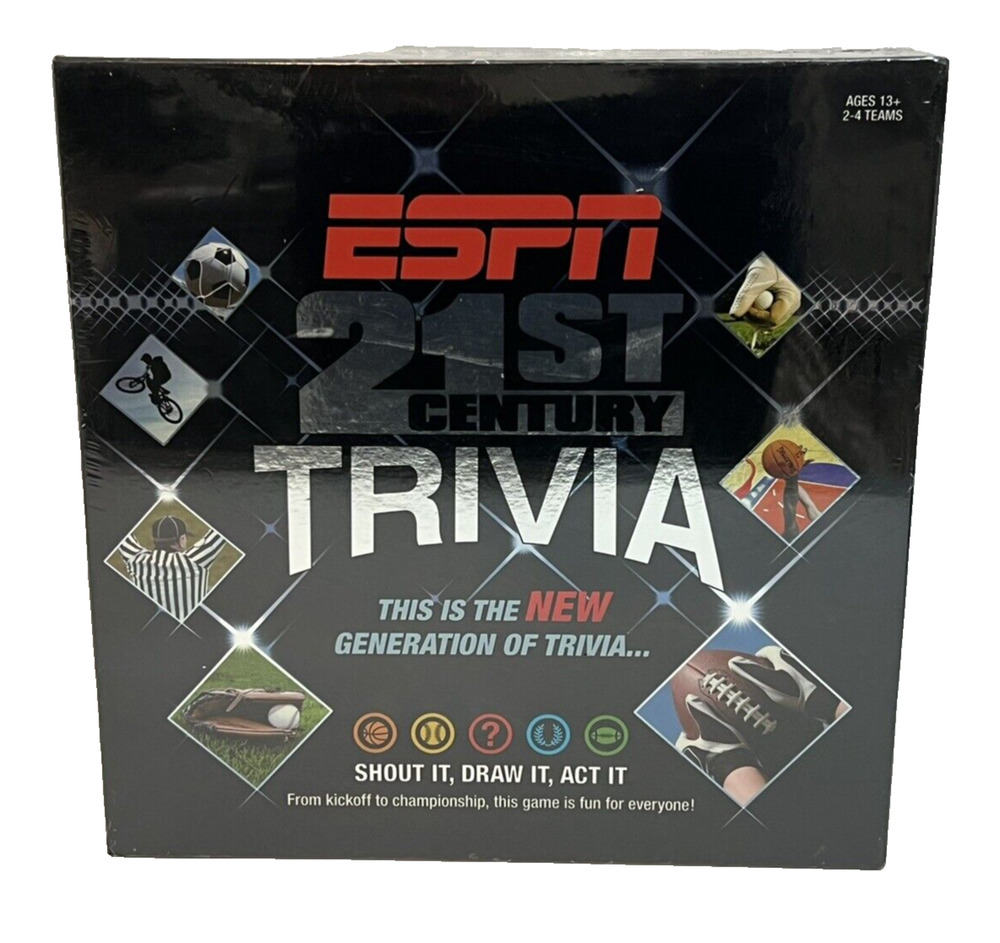 ESPN 21st Century Sports Trivia Game - USAopoly- NFL, NBA, MLB, NHL Games